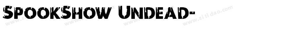 SpookShow Undead字体转换